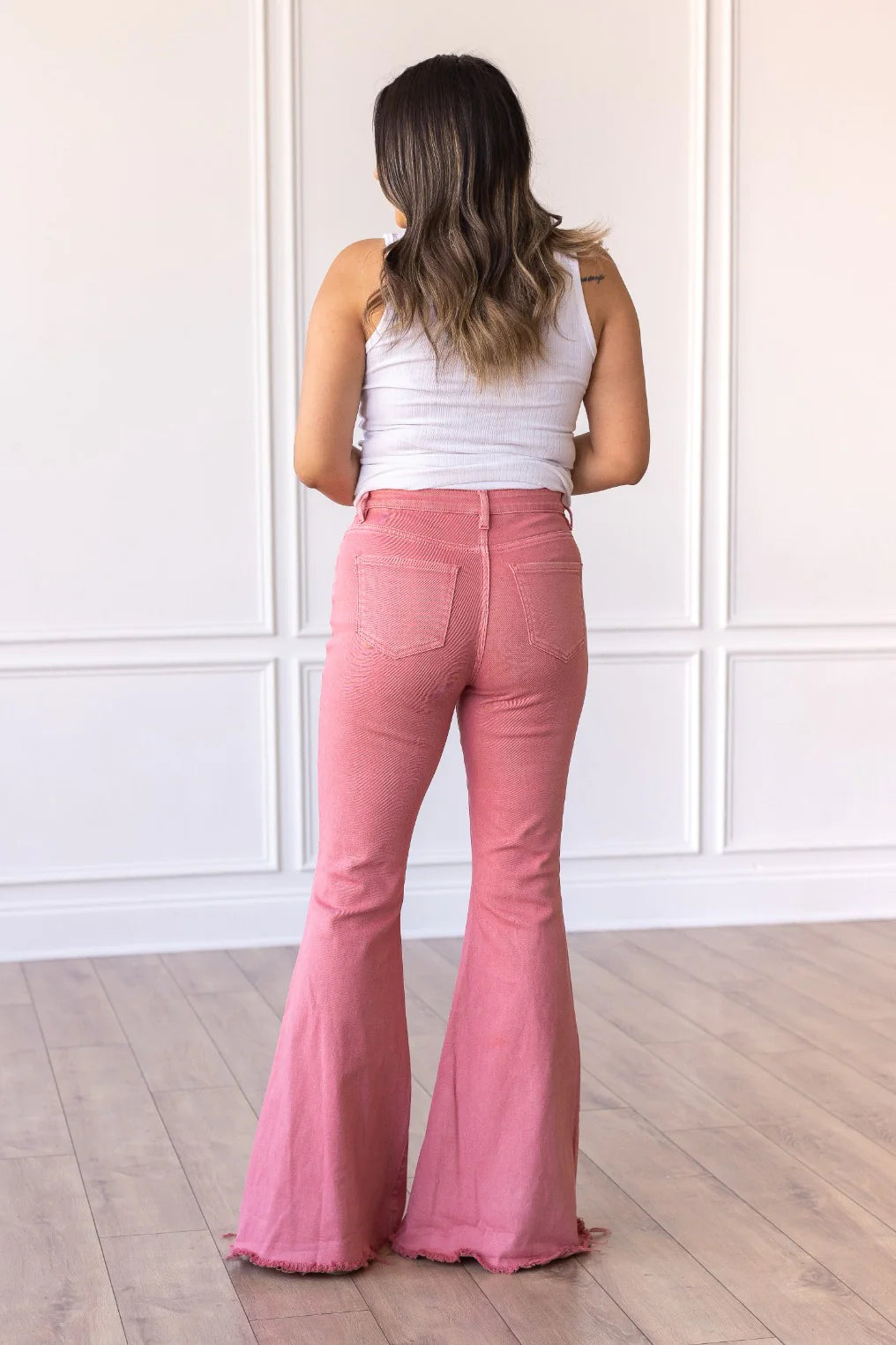 Pink Flare Jeans