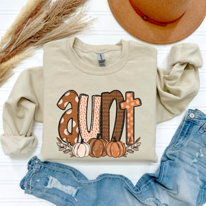 Aunt/Auntie Fall tshirt