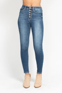 Judy Blue High Rise Skinny Button Fly