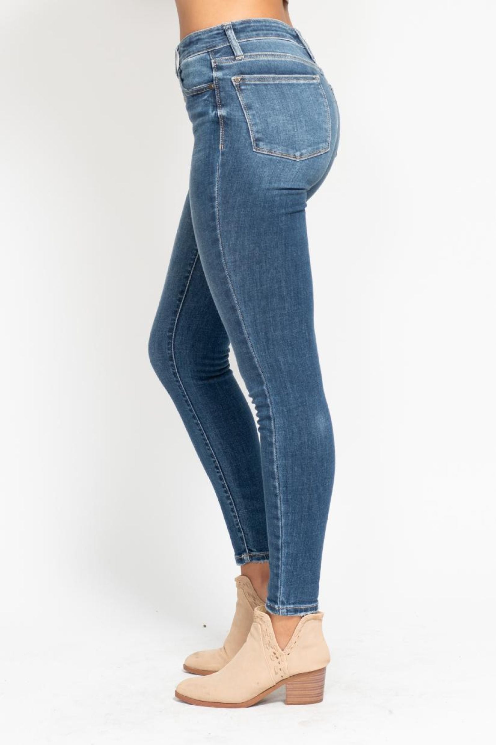 Judy Blue High Rise Skinny Button Fly