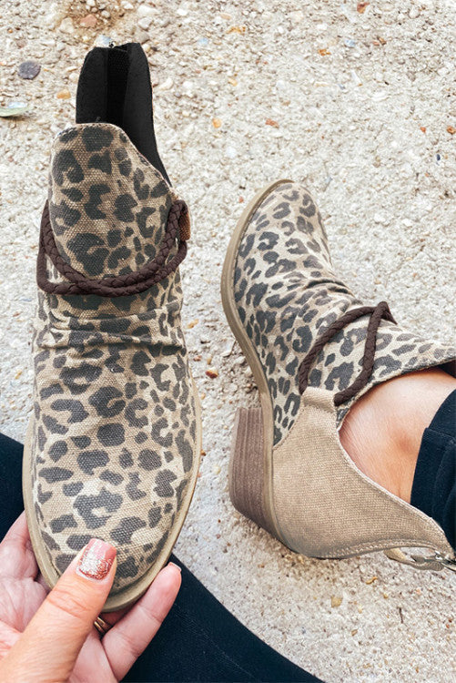 leopard boots