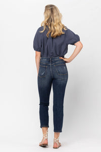 Judy Blue Mid Rise Crop Staight