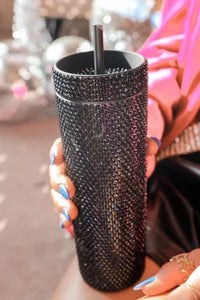 Black studded 20 oz cup