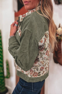 Sage Green Patchwork Jacket