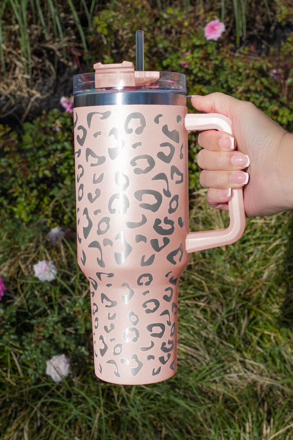 Pink Leopard 40 oz Cup